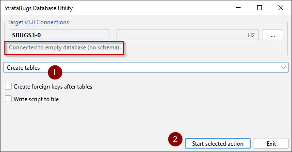 Create tables