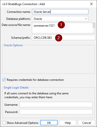 Oracle connection