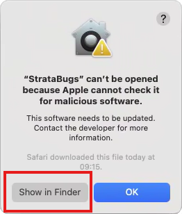 open on mac
